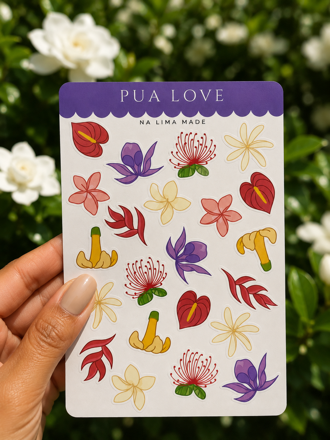 Pua Love Sticker Sheet (Soft Matte Finish)
