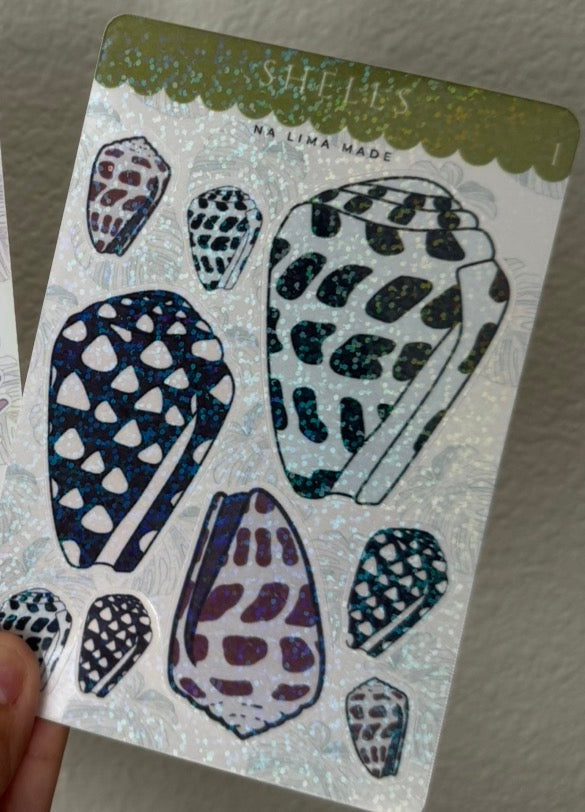 Hebrew Shells / Lei strand phone decal sticker sheet
