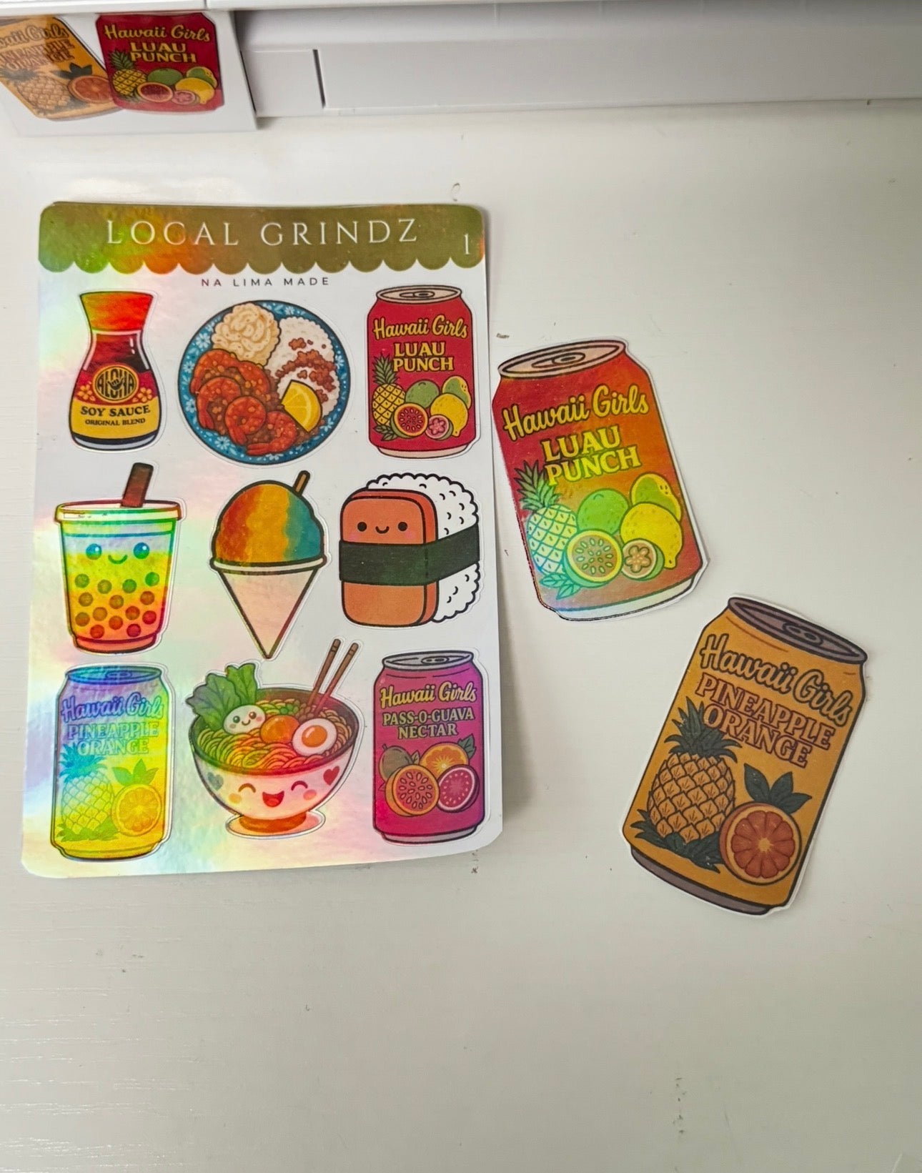 Local Kine Grindz Sticker Sheet