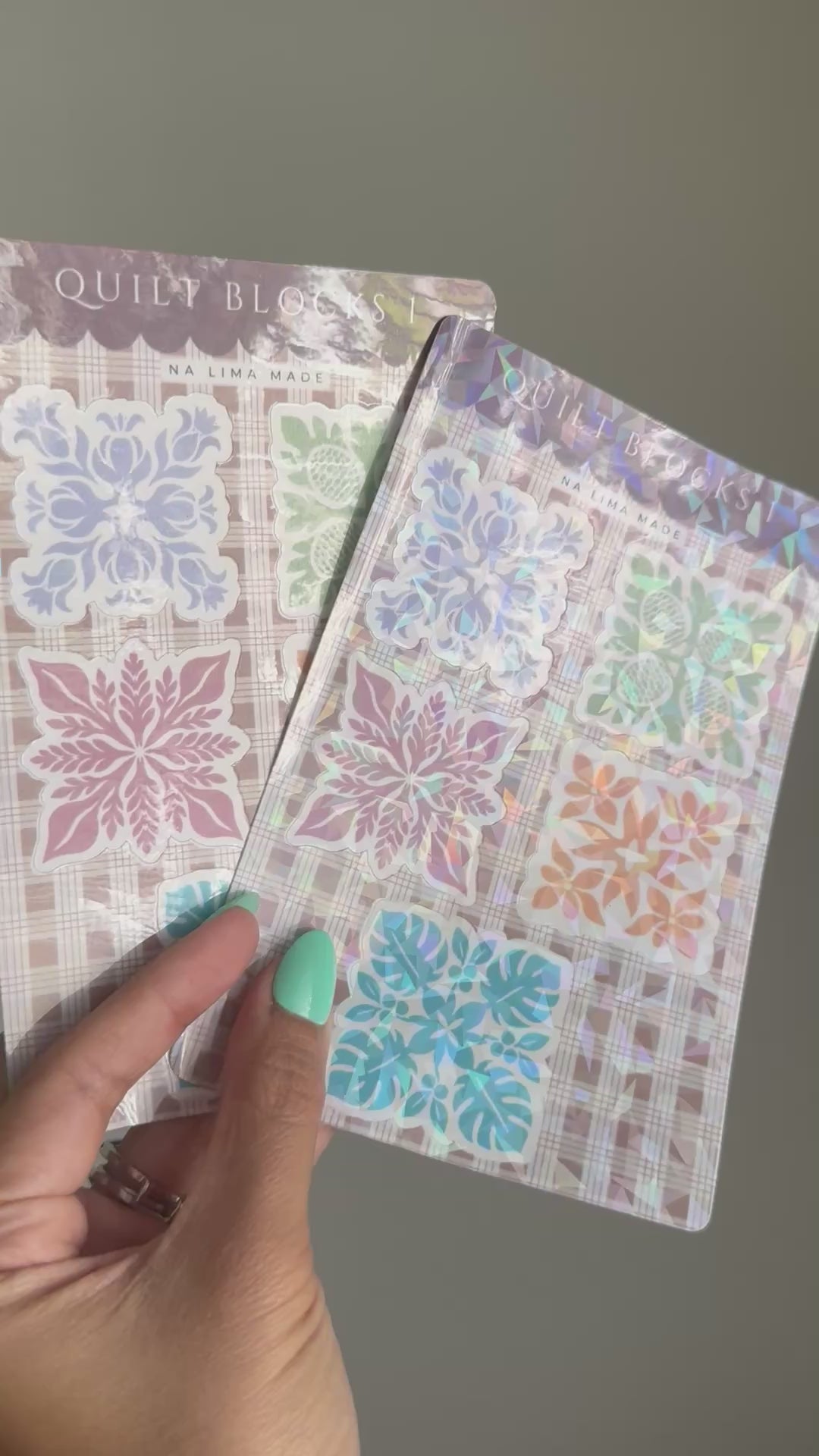 Hawaiian Quilt Block Sticker Sheet